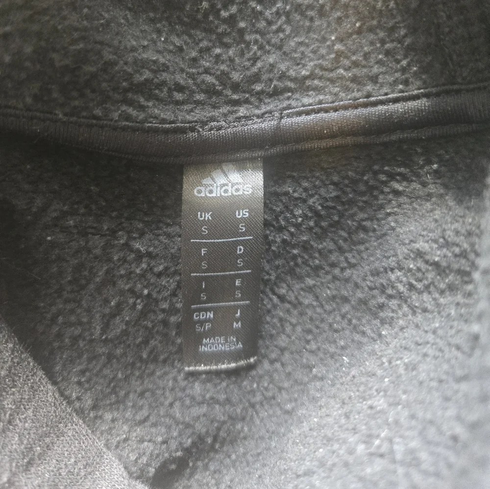 Adidas Black Pullover Hoodie Sweatshirt Size: S - Picture 3 of 5